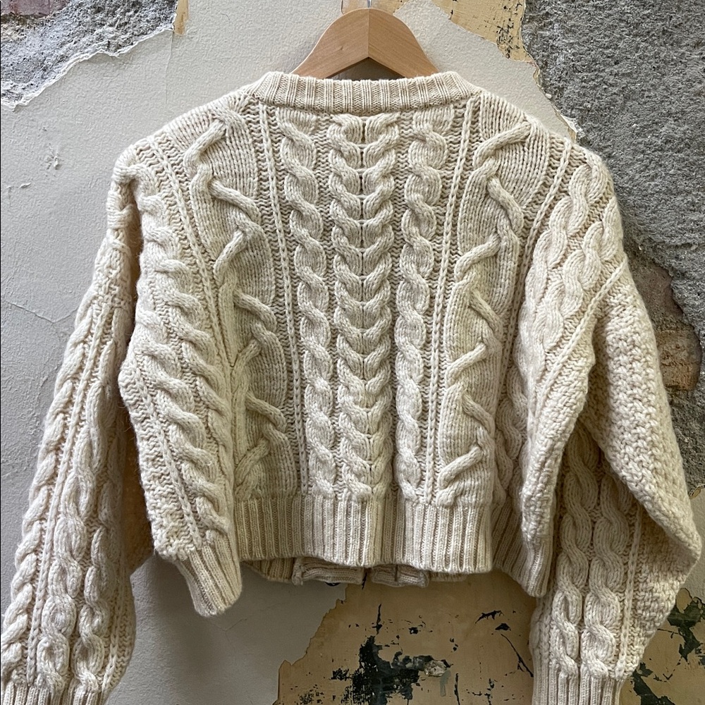 Vintage Cottage Knitwear Wool Cardigan - Picture 4 of 6